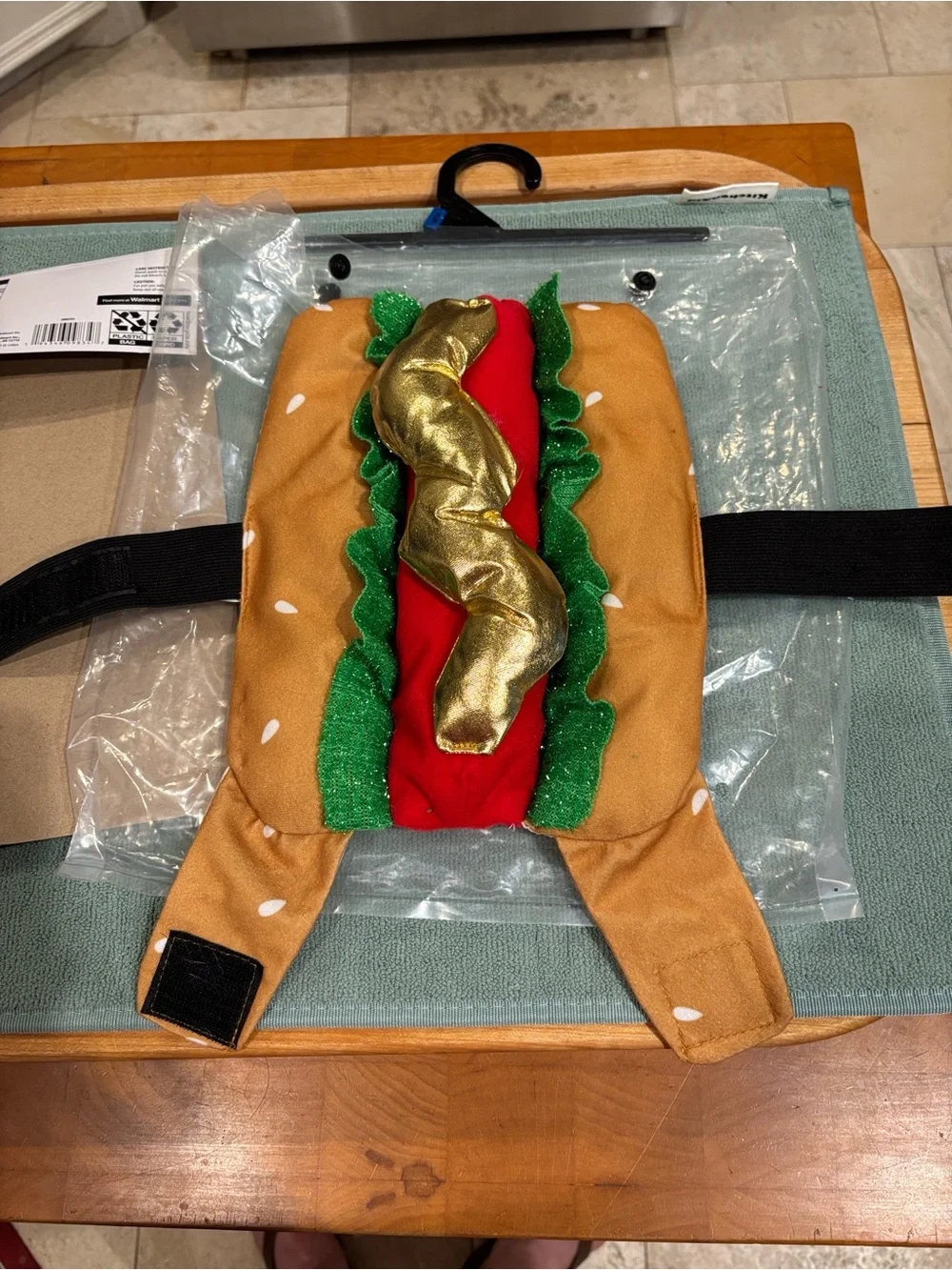 Vibrant Life Halloween Hotdog Dog & Cat Costume - Yellow/Red/Green - XS